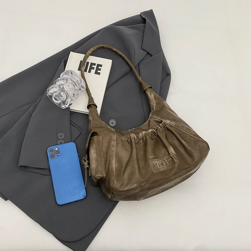 Retro Leather Shoulder Bags for Women