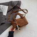 New LEFTSIDE Women Small Suede Crossbody Bag Winter