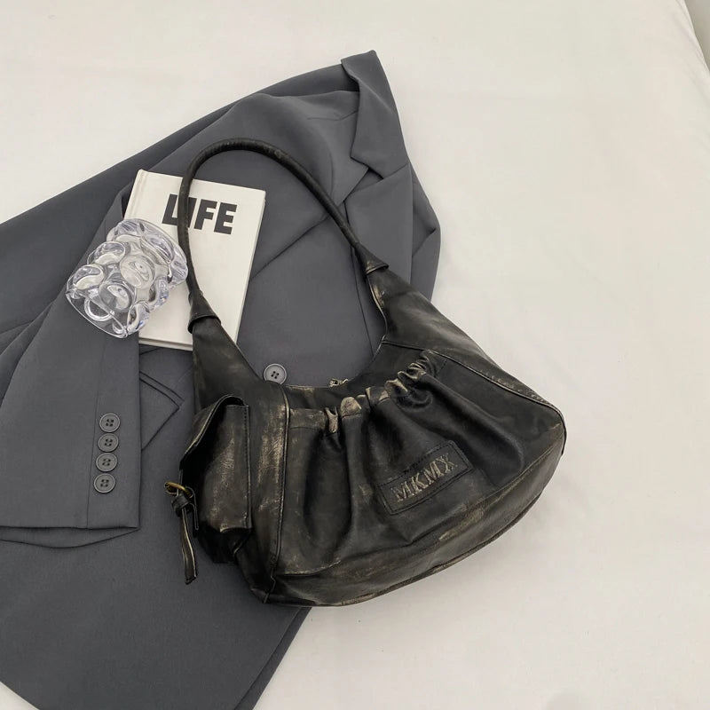 Retro Leather Shoulder Bags for Women