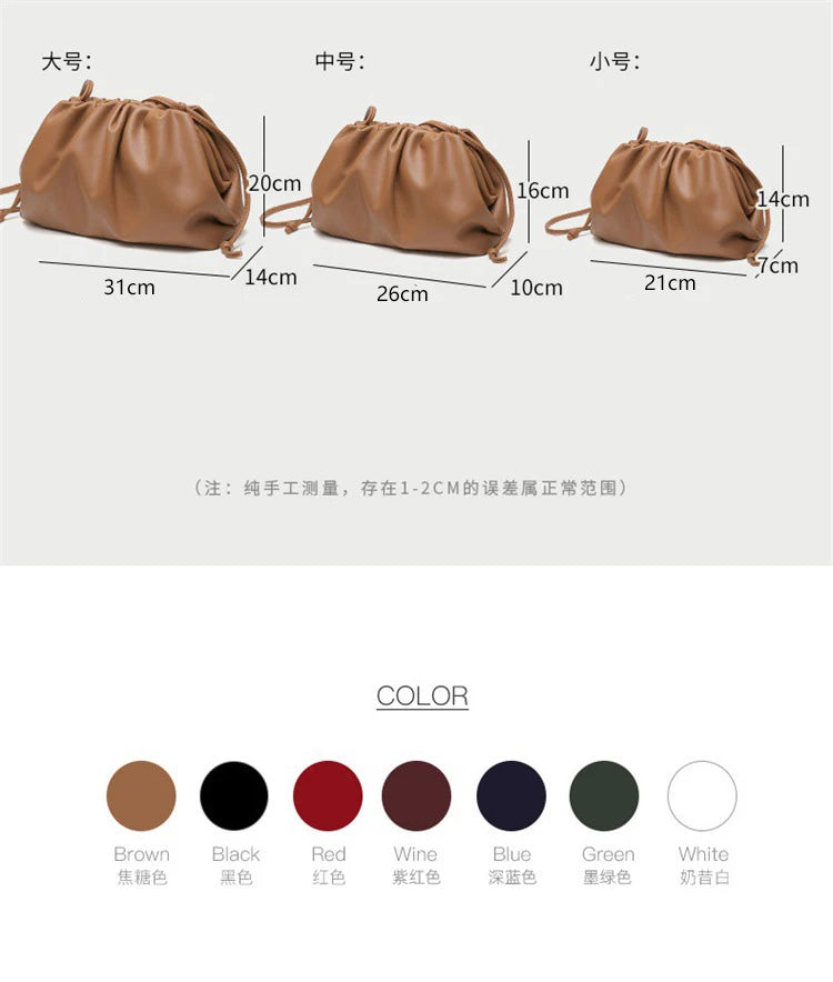 Luxury Soft Pu Leather Women Shoulder Bag High Quality Small Crossbody Bags for Women Fashion