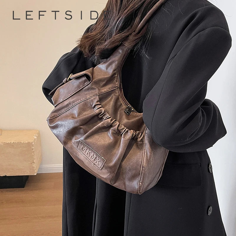 Retro Leather Shoulder Bags for Women