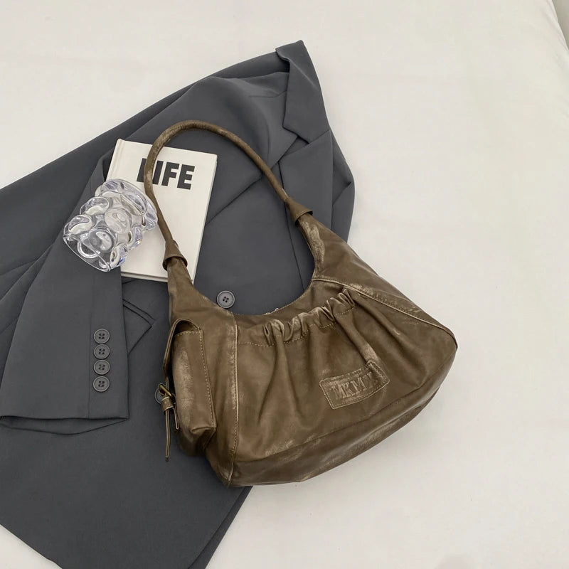 Retro Leather Shoulder Bags for Women