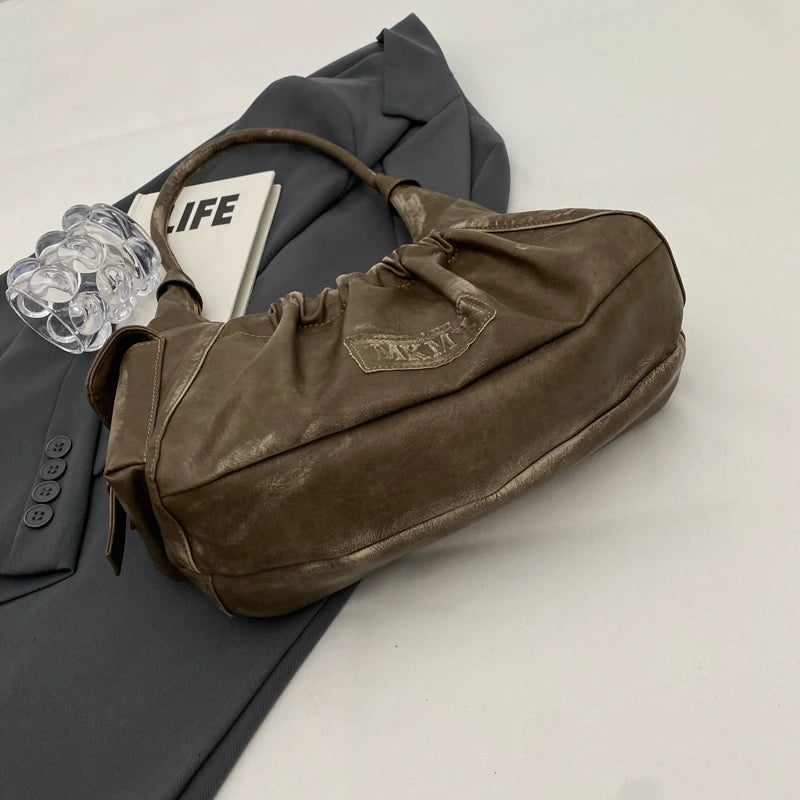 Retro Leather Shoulder Bags for Women