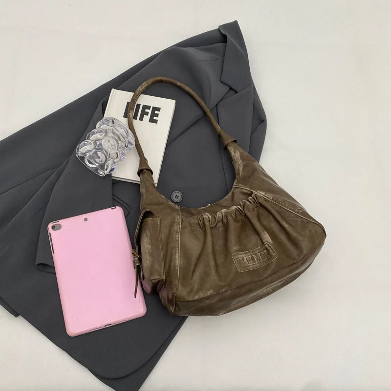 Retro Leather Shoulder Bags for Women